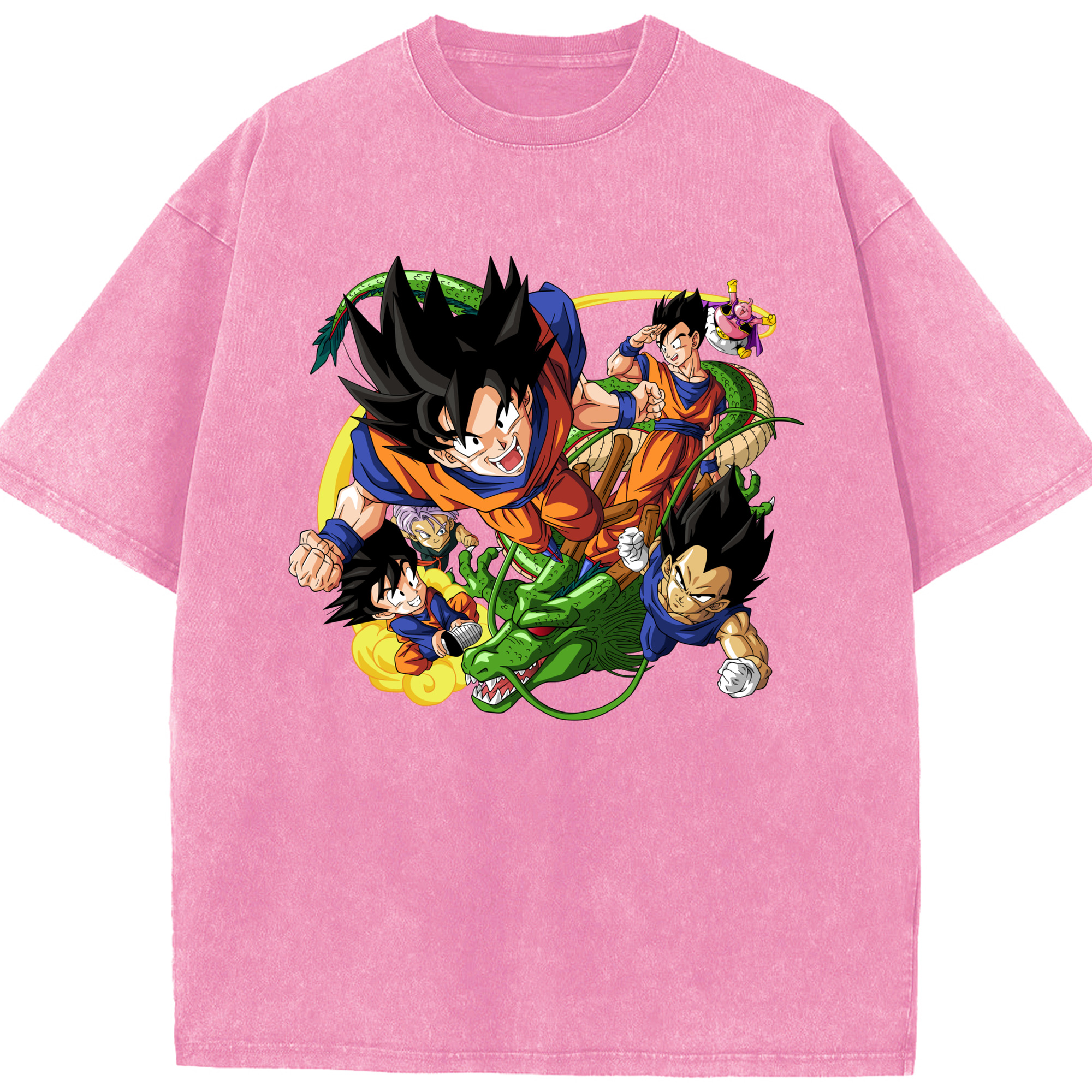 （画像用） ドラゴンボール DRAGON BALL 綿100% ヴィンテージ風 半袖Tシャツ（フロントプリント）